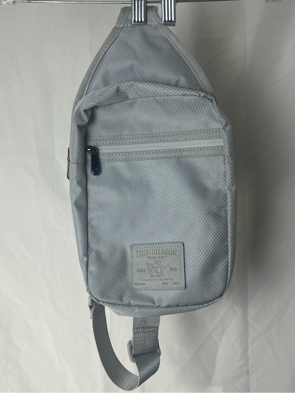 True Religion Yeta 2.0 Sling Bag, silver/gray colorway